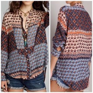 Free PeopleBoho Patchwork Top